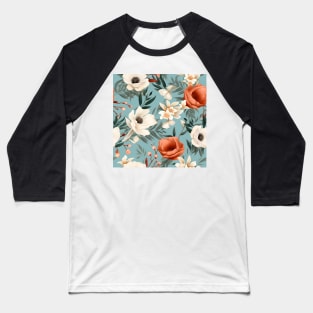 Wedding Flowers Pattern 22 Baseball T-Shirt